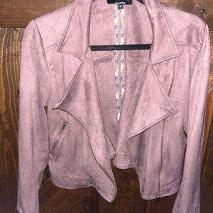 Society Women's Leather Jacket - Mauve